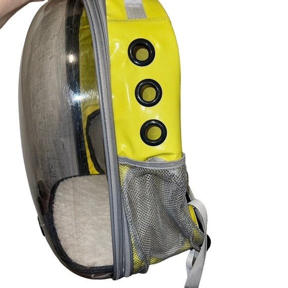 Pet Carrier Backpack Yellow Bubble Airline Approved - Picture 8 of 11